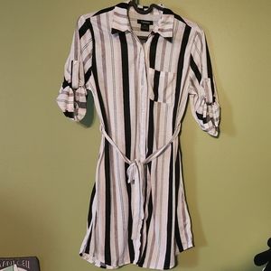 Women's Small Tattoo Striped Tunic